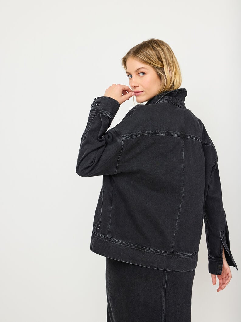 veste en jean - noir taw0967-80052 acheter tamaris vestes manteaux en ligne